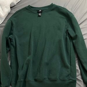 H&M Men's Forest Green Crewneck Sweater